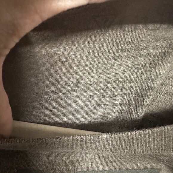 Guess Mens Sz S Green Short Sleeve Crew Neck Cotton Blend Two Tone Shirt Top - Picture 7 of 7